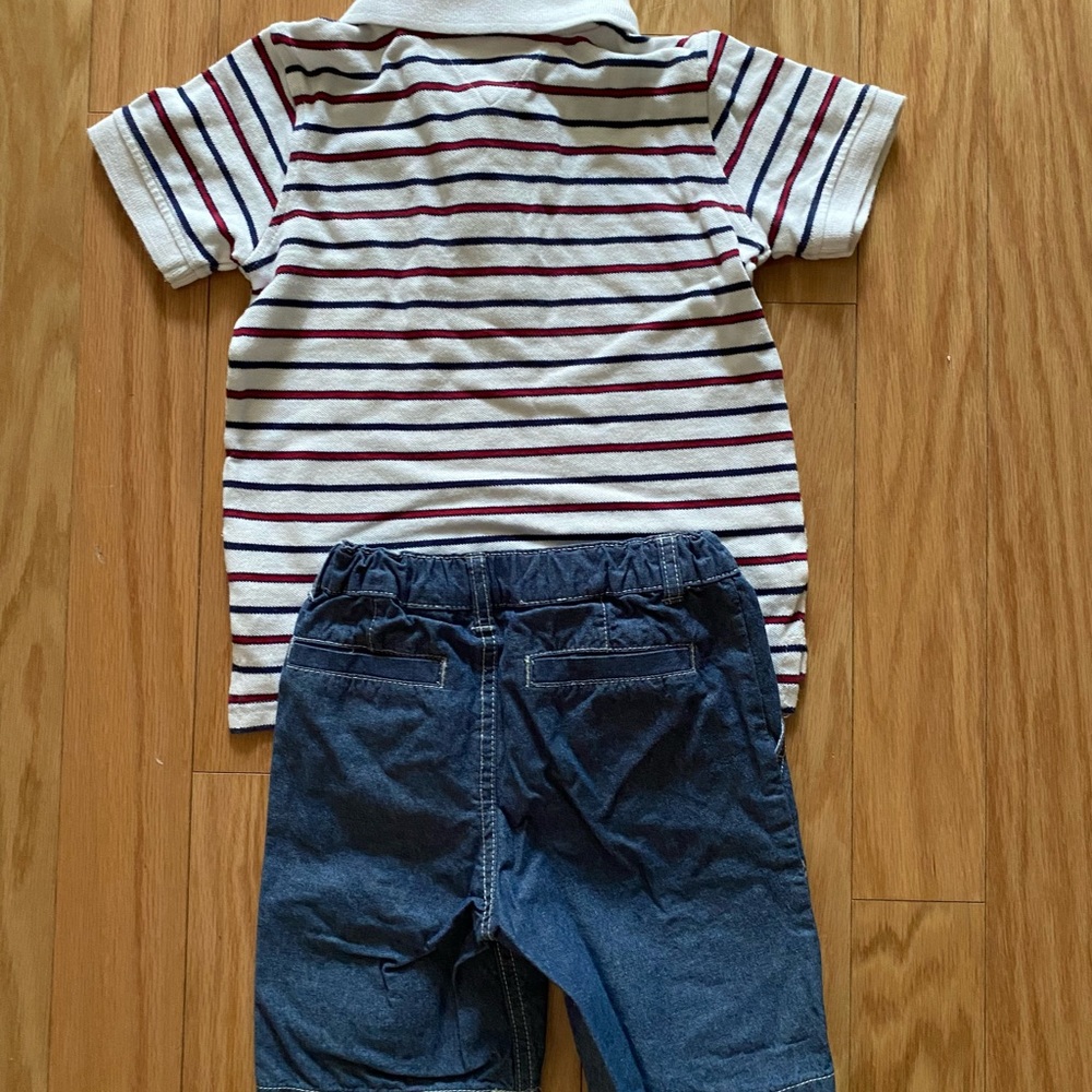 Tommy Hilfiger matching set- jersey and denim shorts